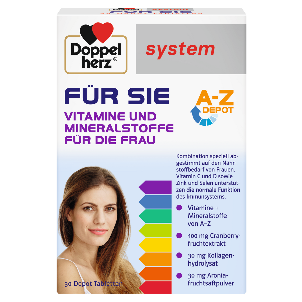 Doppelherz System FÜR SIE Vitamine Und Mineralstoffe Für Die Frau 30 Tablets